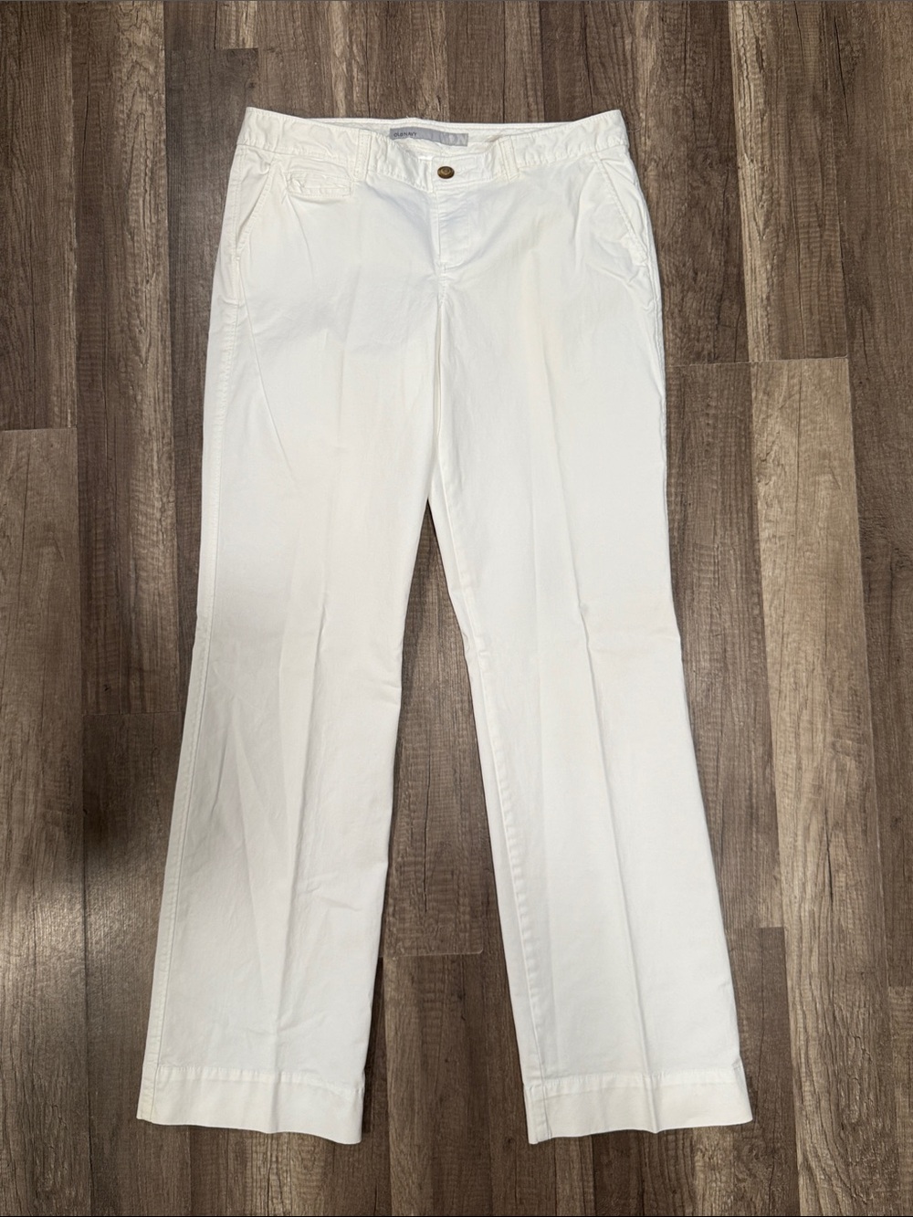 Early 2000 - OLD NAVY Off White Low Rise Flare Leg Pant (10)